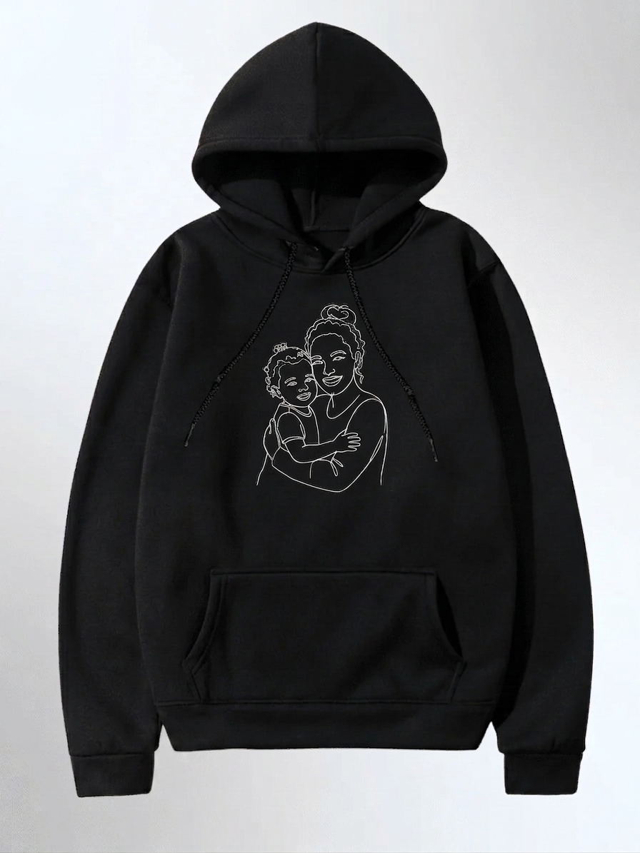 Orma embroidered photo hoodie